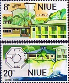 Niue 1975 Opening of Tourist Hotel Set Fine Mint