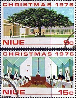 Niue 1976 Christmas Set Fine Used
