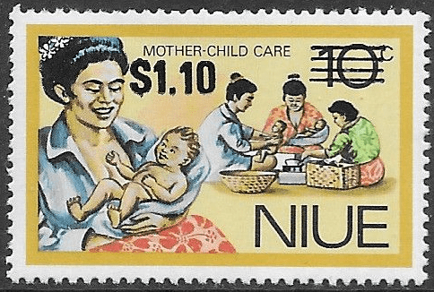 Niue 1977 Food Gathering Surcharged SG 232 Fine Mint