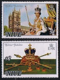 Niue 1977 Royal Silver Jubilee Set Fine Mint