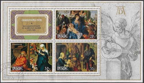 Niue 1978 Christmas Miniature Sheet MS 262 Fine Used