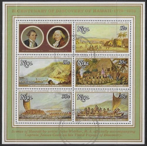 Niue 1978 Paintings by John Webber Miniature Sheet SG MS 240 Fine Used