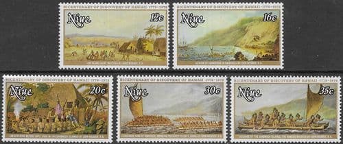 Niue 1978 Paintings by John Webber Set Fine Mint