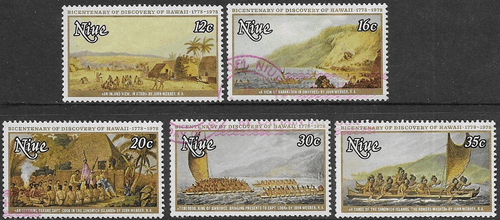 Niue 1978 Paintings by John Webber Set Fine Used