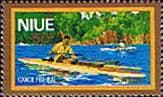 Niue 1979 Food Gathering Gold Boarder Airmail SG 267 Fine Mint