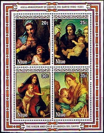 Niue 1980 Christmas Miniature Sheet Fine Mint