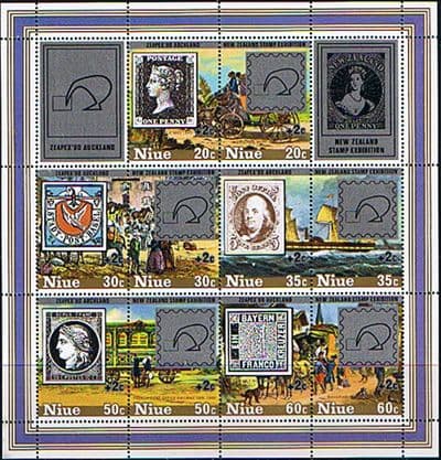 Niue 1980 Sir Rowland Hill Zeapex 80 Miniature Sheet SG MS Fine Mint