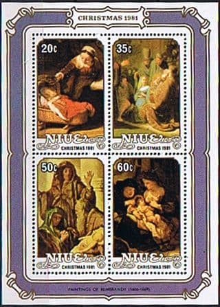 Niue 1981 Christmas Miniature Sheet Fine Mint