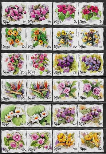 Niue 1981 Flowers Set Fine Mint
