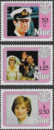 Niue 1982 Diana 21st Birthday of Princess of Wales Set Fine Mint