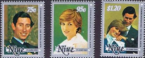 Niue 1982 ROYAL BABY Prince William Set Fine Mint