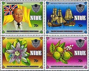 Niue 1983 Commonwealth Day Set in Tennant Block Fine Mint