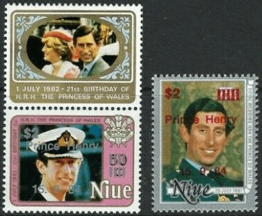Niue 1984 Birth of Prince Henry Set Fine Mint