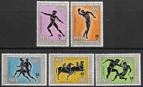 Niue 1984 Olympic Games, Los Angeles. Set Fine Used