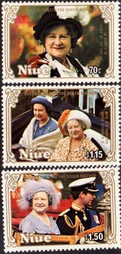 Niue 1985 Queen Mother Life and Times Set Fine Mint