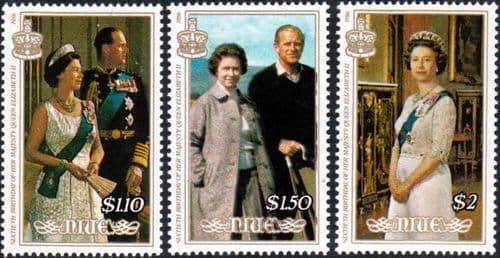 Niue 1986 Queen Elizabeth 60th Birthday Set Fine Mint
