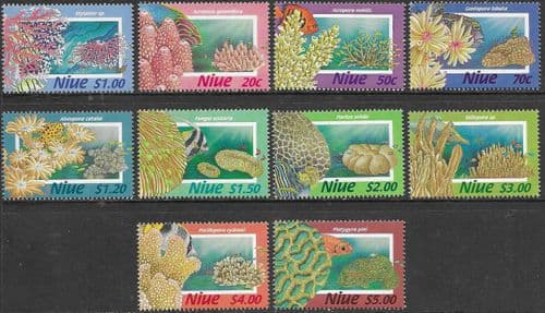 Niue 1996 Corals Set Fine Mint