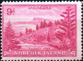 Norfolk Island 1947 Ball Bay SG 10 Fine Mint
