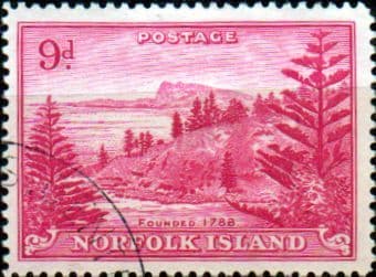 Norfolk Island 1947 Ball Bay SG 10 Fine Used