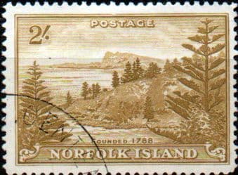 Norfolk Island 1947 Ball Bay SG 12 Fine Used