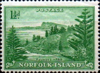 Norfolk Island 1947 Ball Bay SG 3 Fine Mint