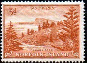 Norfolk Island 1947 Ball Bay SG 6 Fine Mint