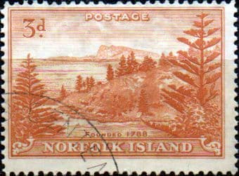 Norfolk Island 1947 Ball Bay SG 6 Fine Used