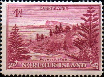 Norfolk Island 1947 Ball Bay SG 7 Fine Mint