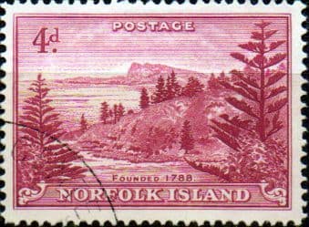 Norfolk Island 1947 Ball Bay SG 7 Fine Used