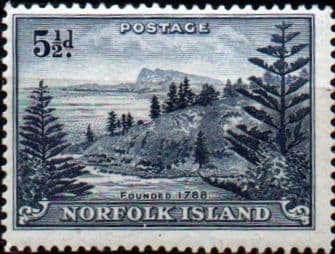 Norfolk Island 1947 Ball Bay SG 8 Fine Mint