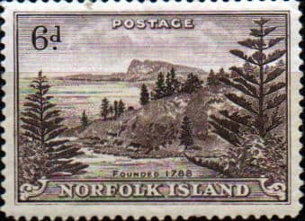 Norfolk Island 1947 Ball Bay SG 9 Fine Mint