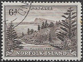 Norfolk Island 1947 Ball Bay SG 9 Fine Used