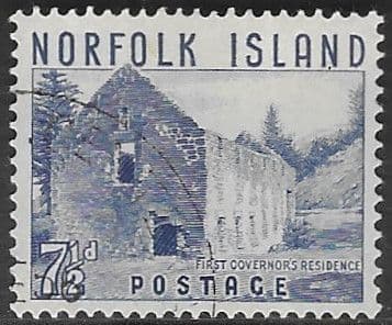 Norfolk Island 1953 Warders Tower SG 15 Fine Used