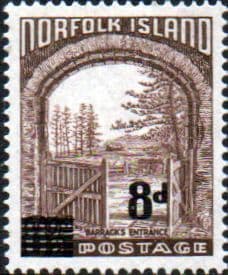Norfolk Island 1958 Barracks Overprint SG 22 Fine Mint