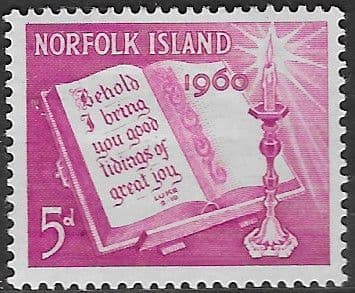 Norfolk Island 1960 Christmas SG 41 Fine Mint