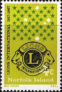 Norfolk Island 1967 Lions International Fine Mint