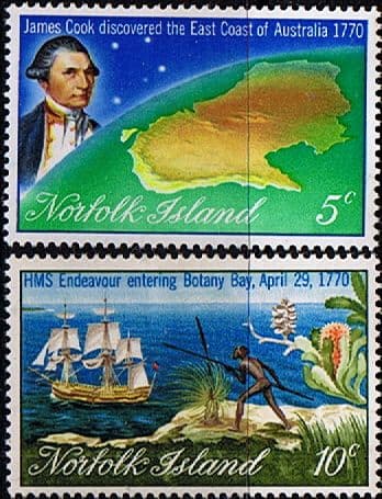 Norfolk Island 1970 Captain Cook Set Fine Mint