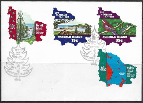 Norfolk Island 1974 Universal Postal Union First Day Cover Fine Used