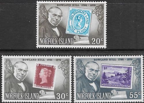 Norfolk Island 1979 Rowland Hill Set Fine Mint