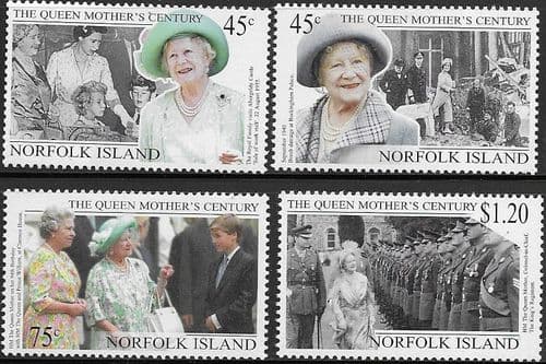 Norfolk Island 1999 Queen Mothers Century Set Fine Mint