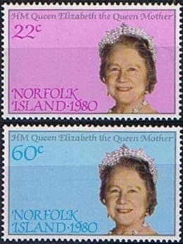 Norfolk Islands 1980 Mothers 80th Birthday Set Fine Mint