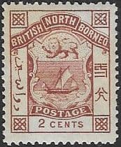 North Borneo 1888 SG 38 Postage and Revenue Fine Mint
