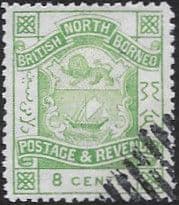 North Borneo 1888 SG 43 Postage and Revenue Fine Used