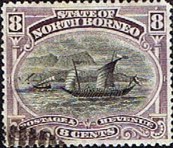 North Borneo 1894 SG 74 State Issue Fine Used
