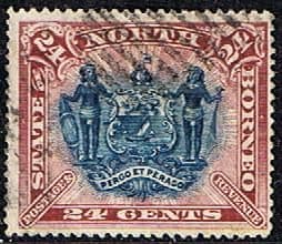 North Borneo 1894 SG 79 State Issue Fine Used