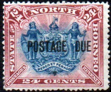 North Borneo 1895 Post Due SG D11b Fine Mint