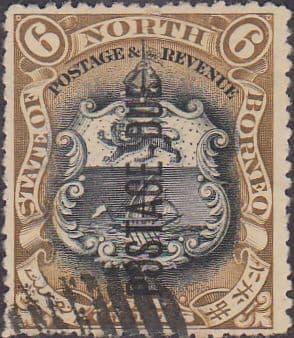 North Borneo 1897 Post Due SG D18 State Issue Fine Used