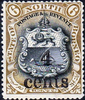 North Borneo 1899 State Issue Surcharged SG 113 Fine Mint