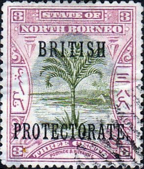 North Borneo 1901 SG 129 British Protectorate Overprint Fine Used