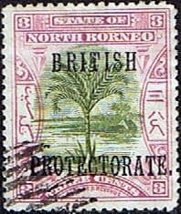North Borneo 1901 SG 129b British Protectorate Overprint Fine Used